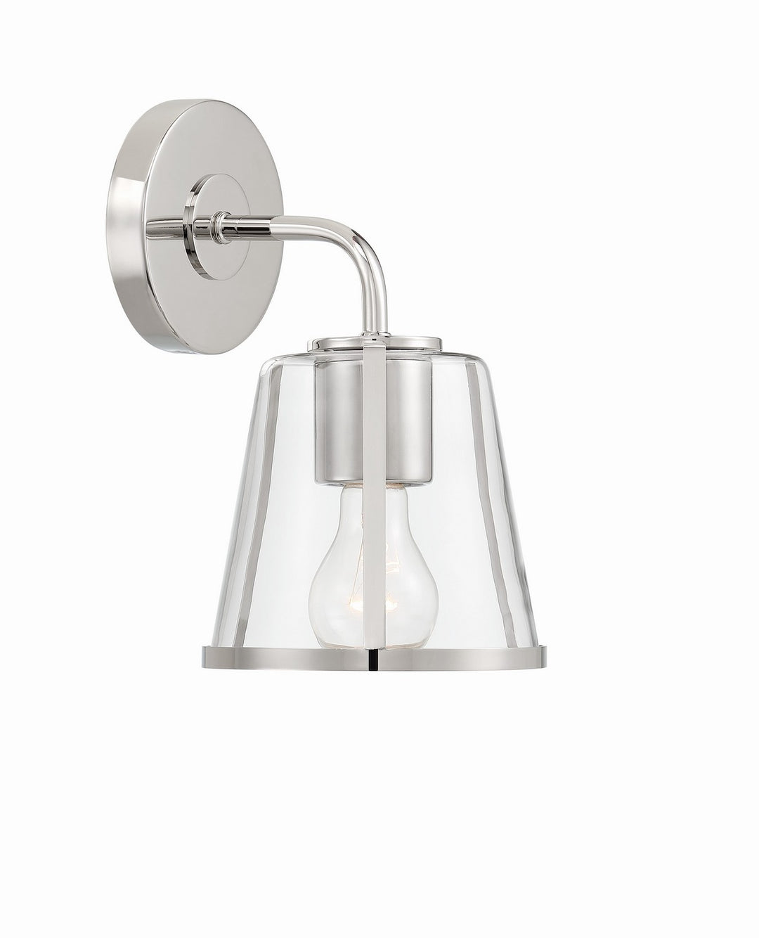 Fulton One Light Bath in Polished Nickel - available from The Lighting Shoppe, trusted by Canadian homeowners