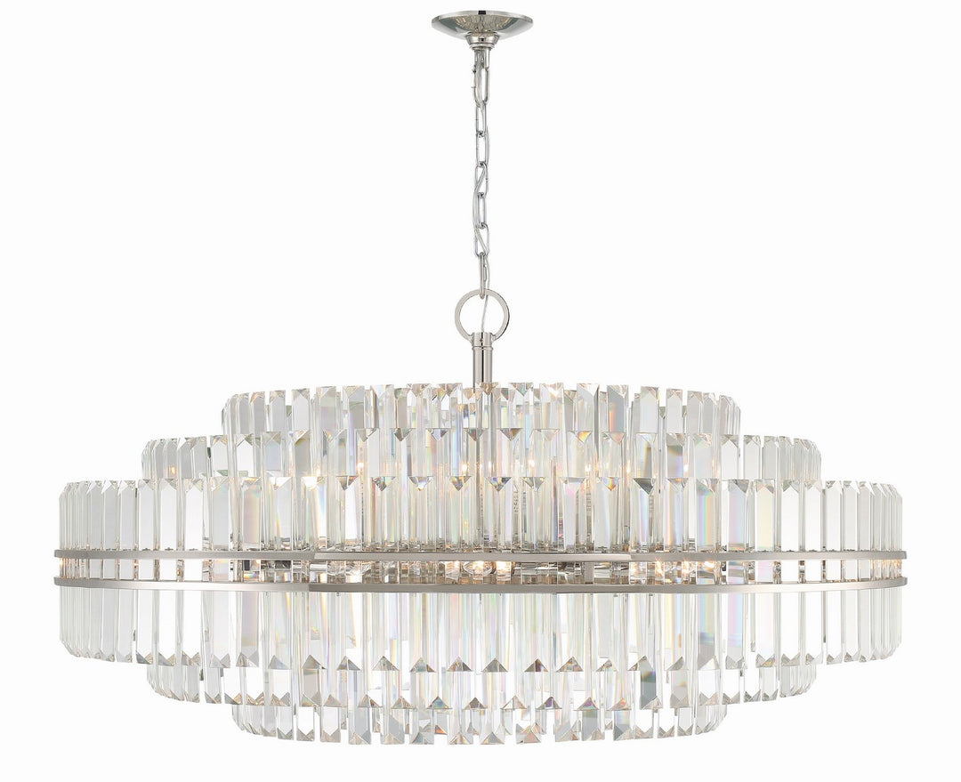 Hayes 32 Light Chandelier in Polished Nickel - available from The Lighting Shoppe, trusted by Canadian homeowners