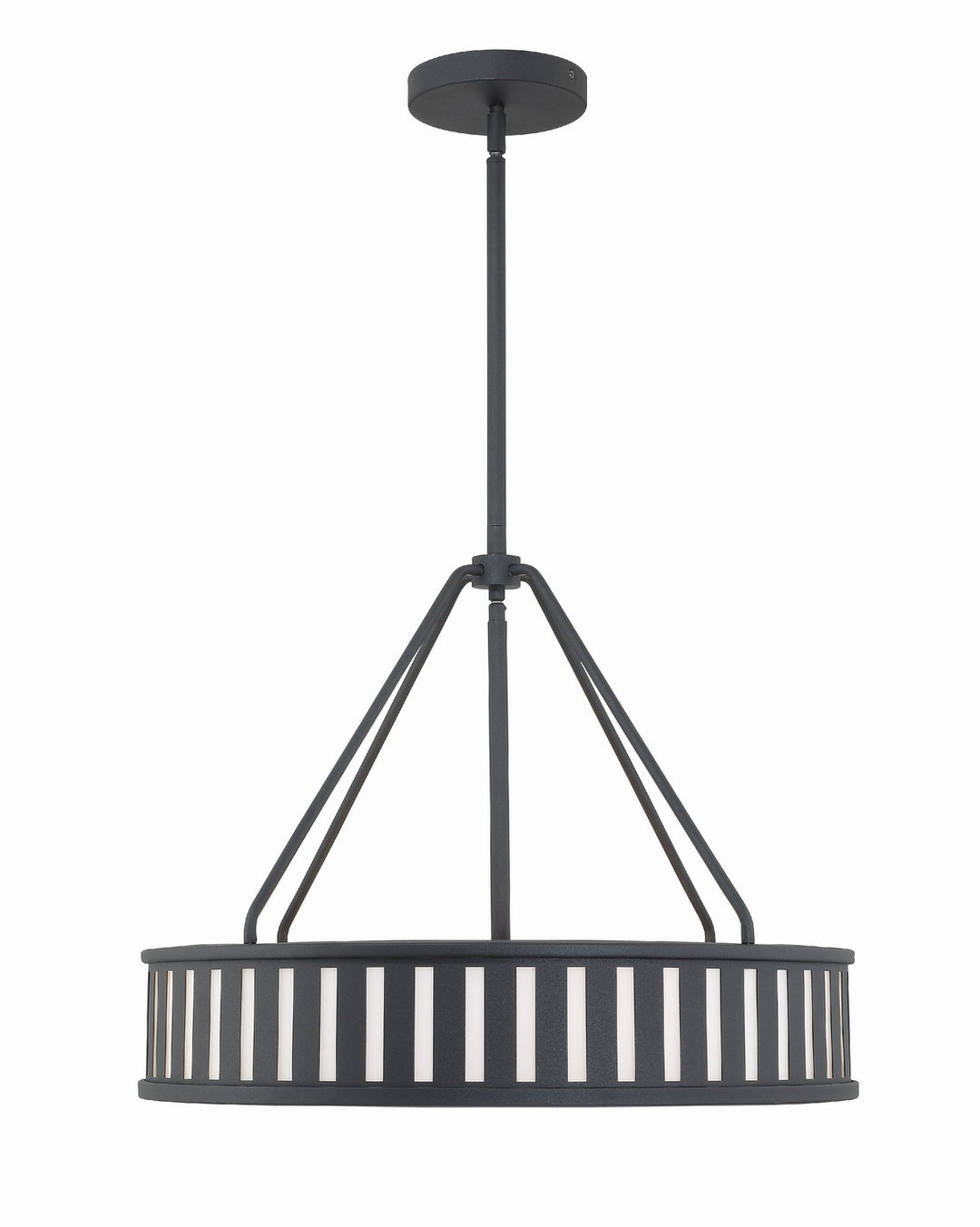 Kendal Four Light Pendant in Black Forged - available from The Lighting Shoppe, trusted by Canadian homeowners