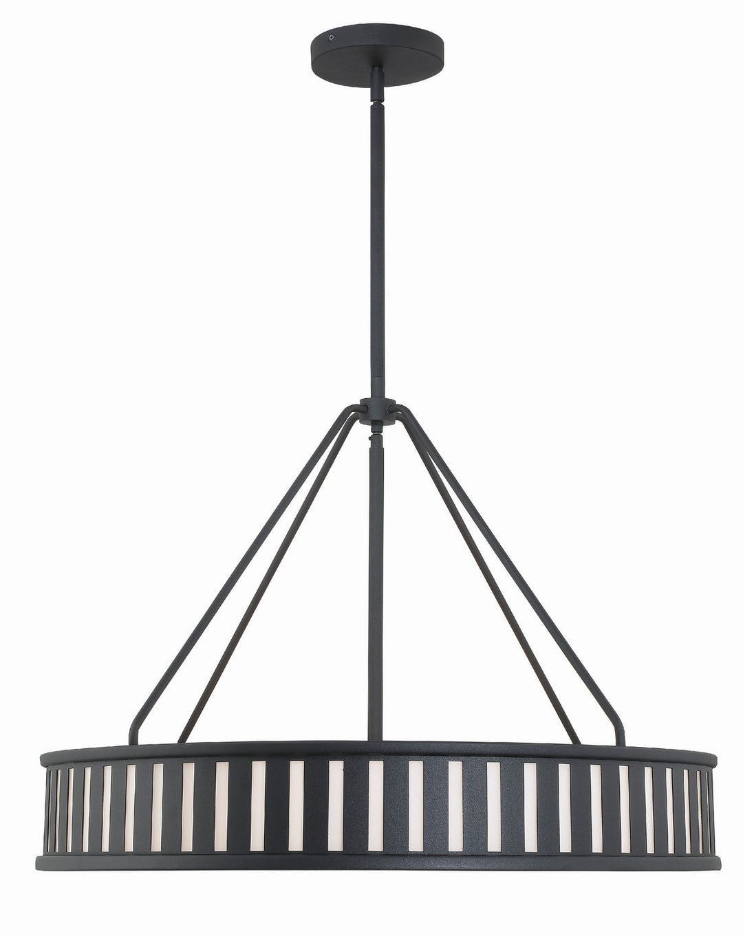 Kendal Six Light Pendant in Black Forged - available from The Lighting Shoppe, trusted by Canadian homeowners