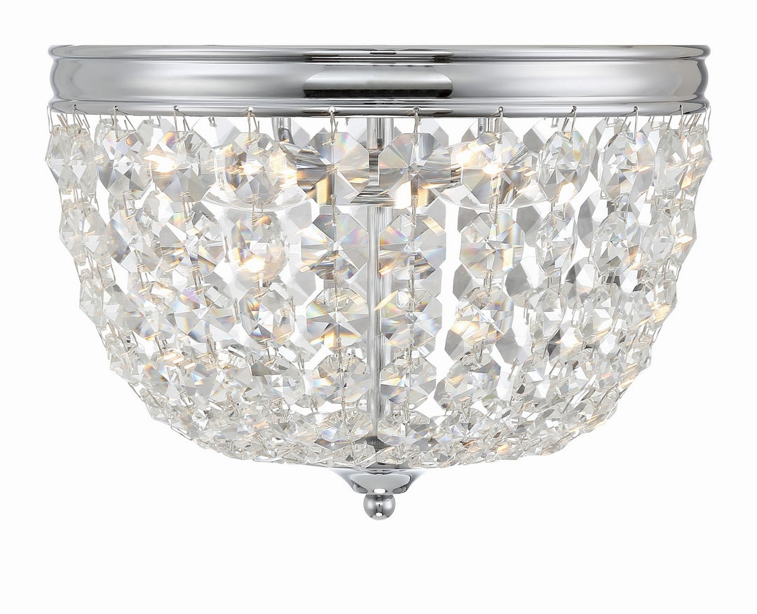 Nola Two Light Flush Mount in Polished Chrome - available from The Lighting Shoppe, trusted by Canadian homeowners