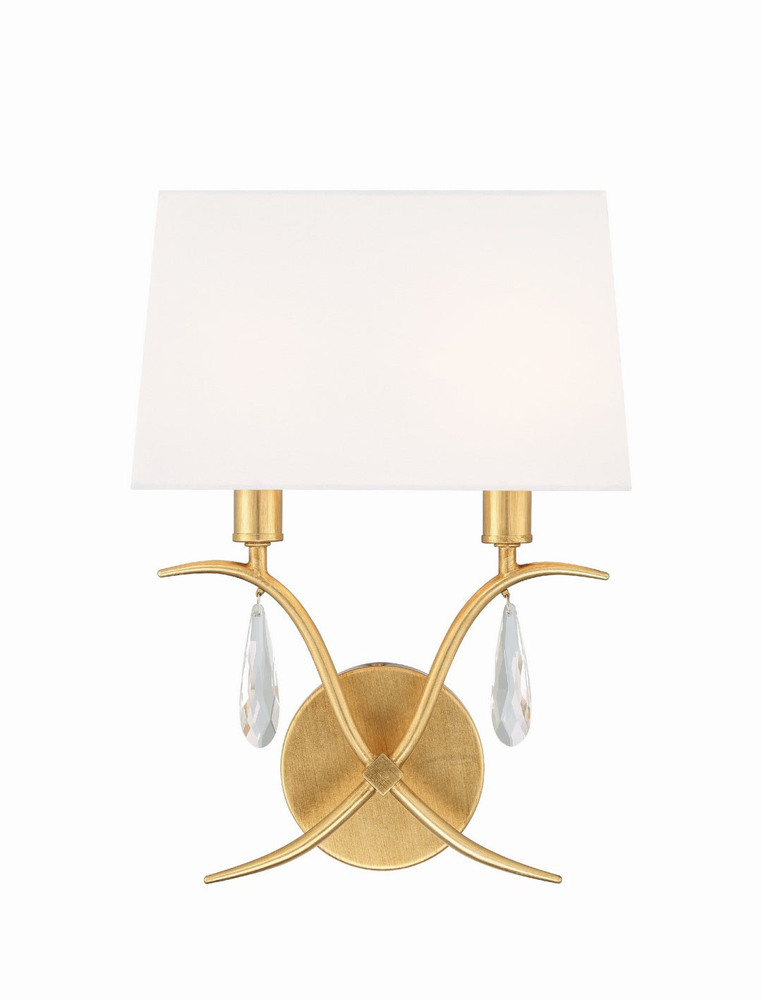 Rollins Two Light Wall Sconce in Antique Gold - available from The Lighting Shoppe, trusted by Canadian homeowners