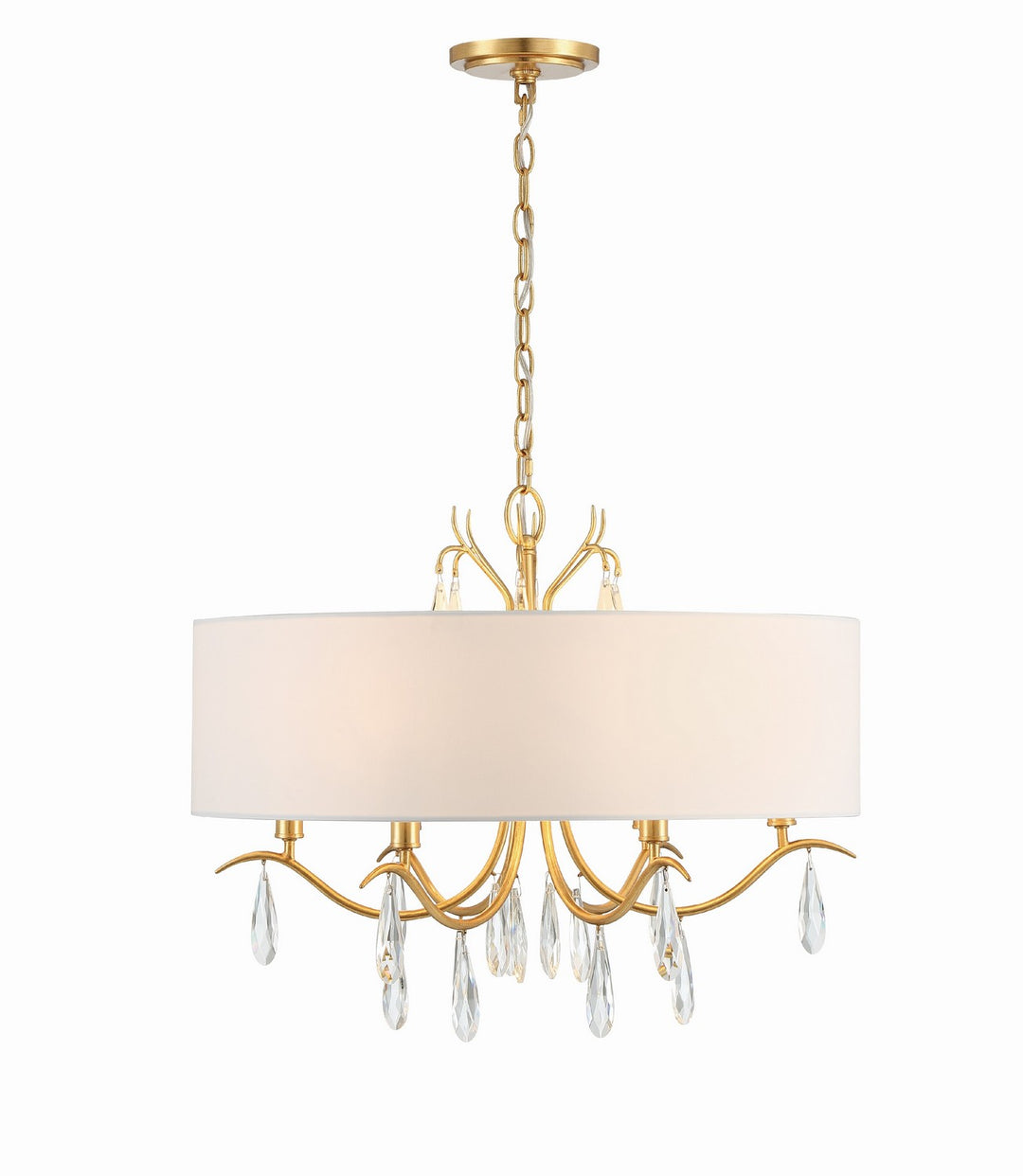 Rollins Six Light Chandelier in Antique Gold - available from The Lighting Shoppe, trusted by Canadian homeowners