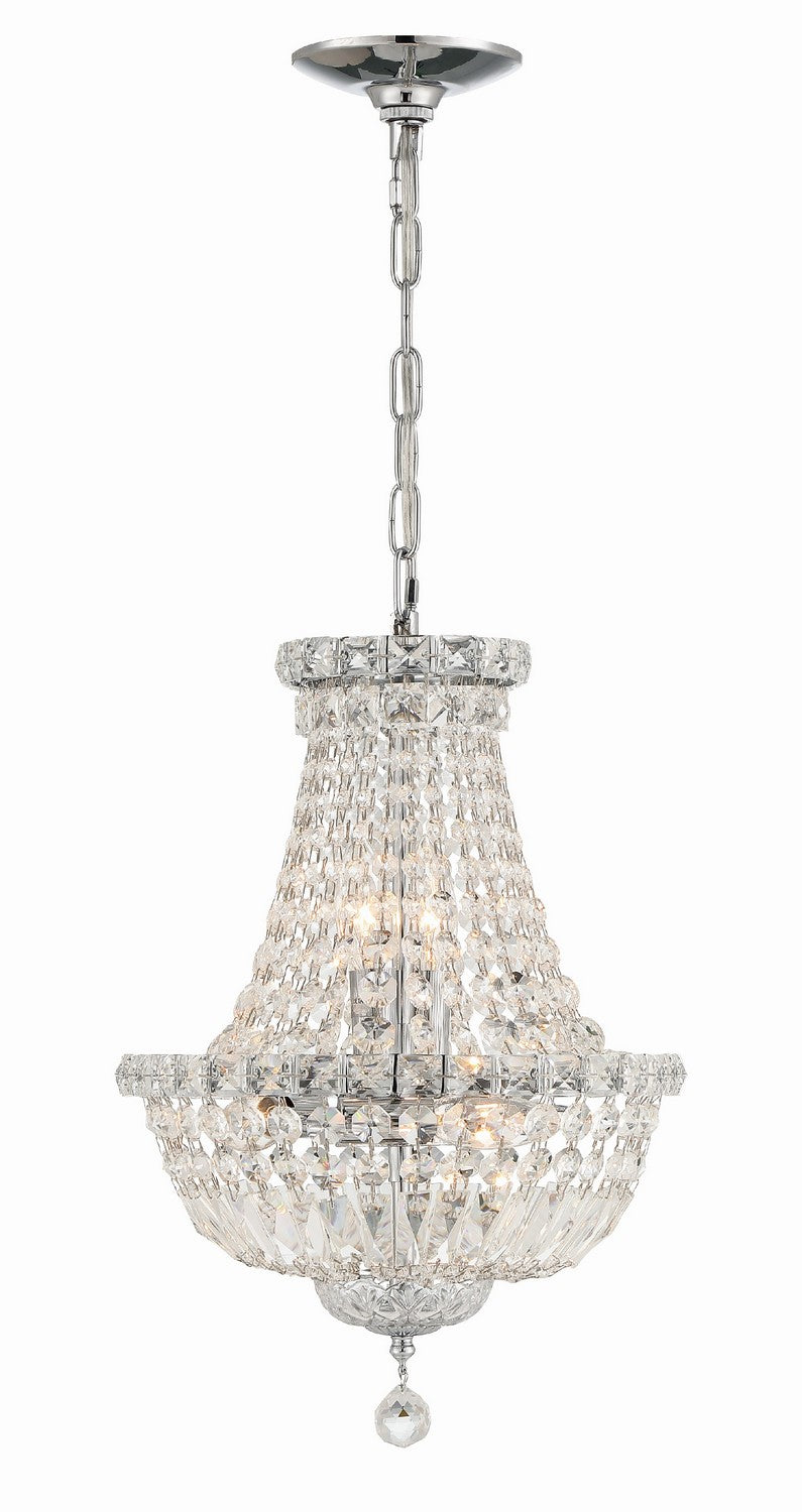 Roslyn Five Light Mini Chandelier in Polished Chrome - available from The Lighting Shoppe, trusted by Canadian homeowners