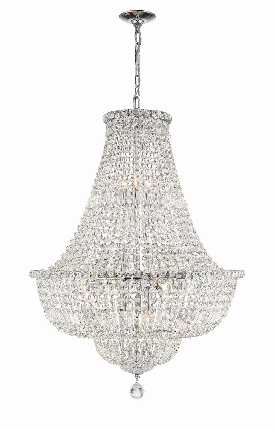 Roslyn 15 Light Chandelier in Polished Chrome - available from The Lighting Shoppe, trusted by Canadian homeowners