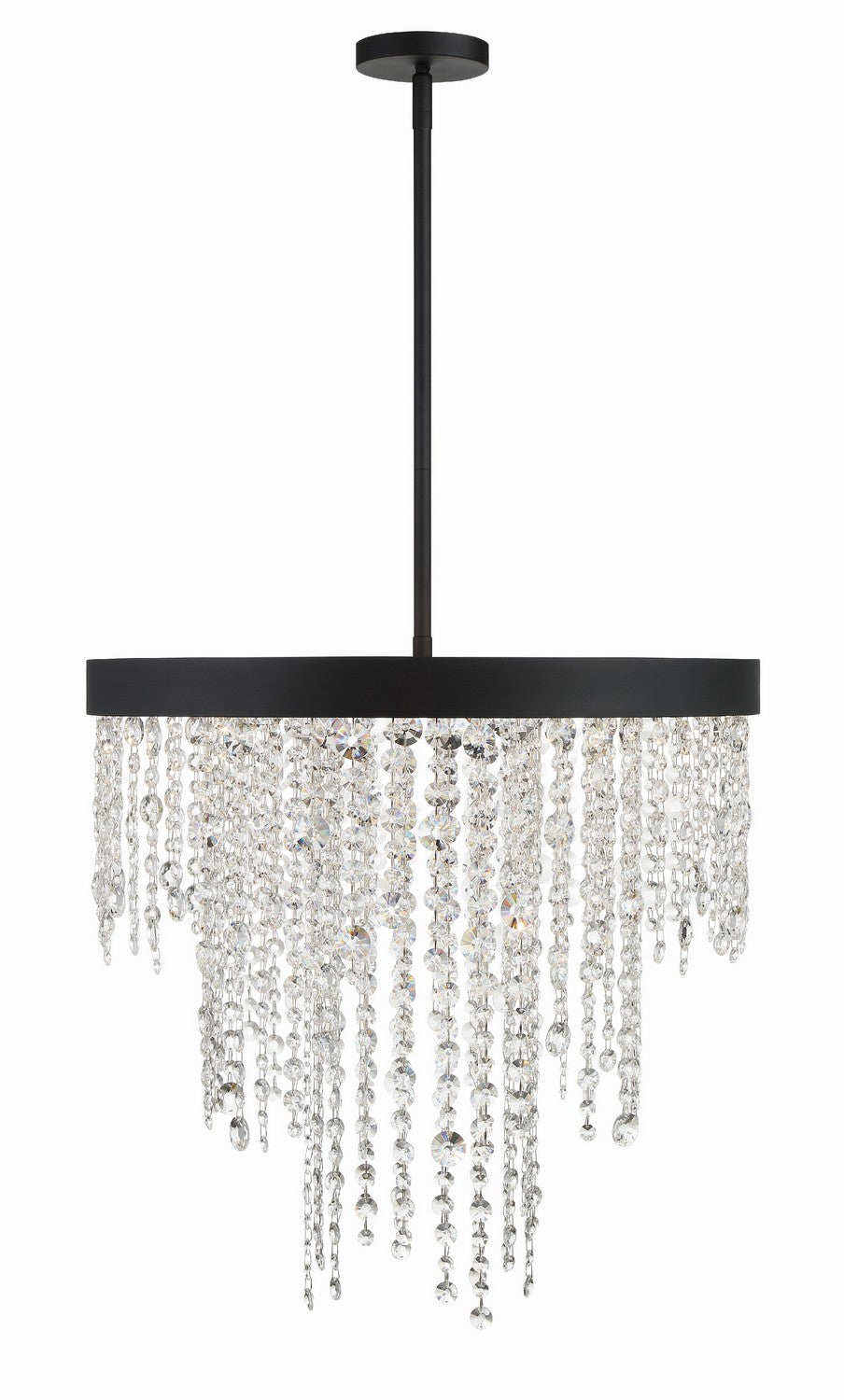 Winham Six Light Chandelier in Black Forged - available from The Lighting Shoppe, trusted by Canadian homeowners