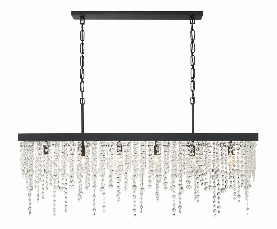 Winham Six Light Chandelier in Black Forged - available from The Lighting Shoppe, trusted by Canadian homeowners