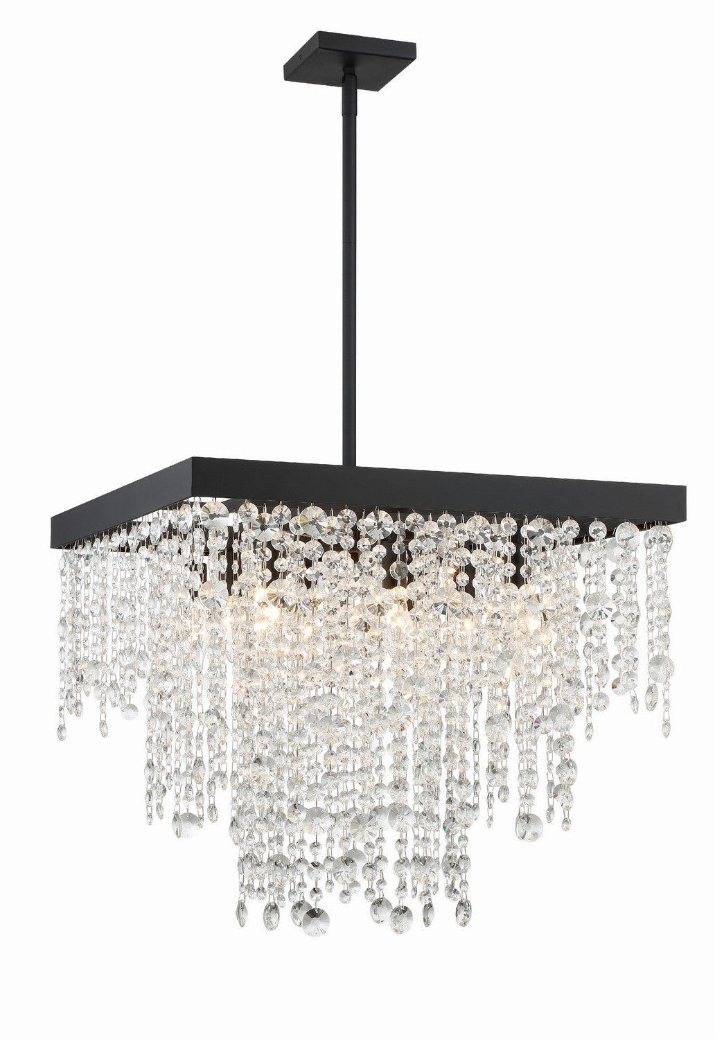 Winham Eight Light Chandelier in Black Forged - available from The Lighting Shoppe, trusted by Canadian homeowners