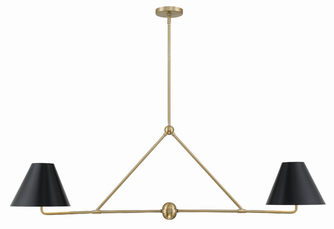 Xavier Four Light Chandelier in Vibrant Gold - available from The Lighting Shoppe, trusted by Canadian homeowners