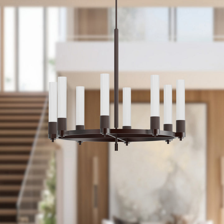 Alora Canada - CH416108WB - Eight Light Chandelier - Rue - Warm Bronze