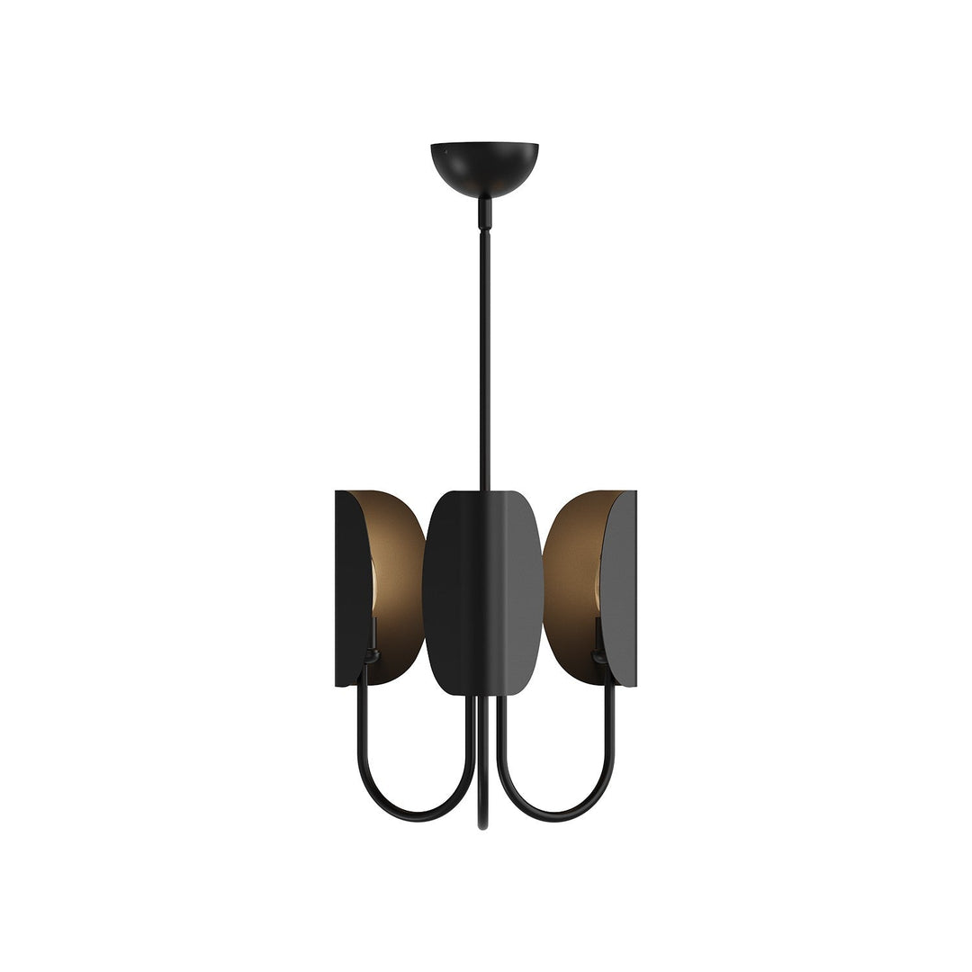Alora Canada - CH450715MB - Three Light Chandelier - Seno - Matte Black