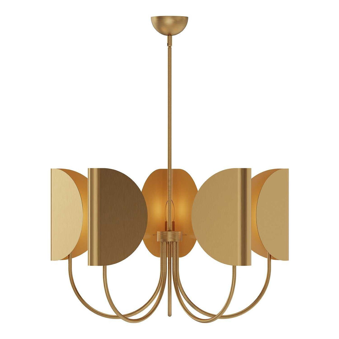 Alora Canada - CH450732AG - Five Light Chandelier - Seno - Aged Gold