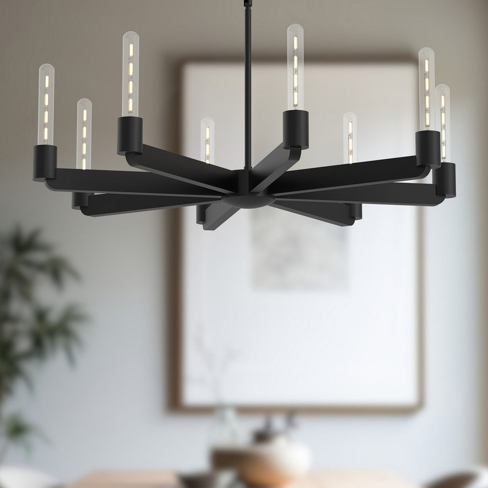 Alora Canada - CH607232MB - Eight Light Chandelier - Claire - Matte Black