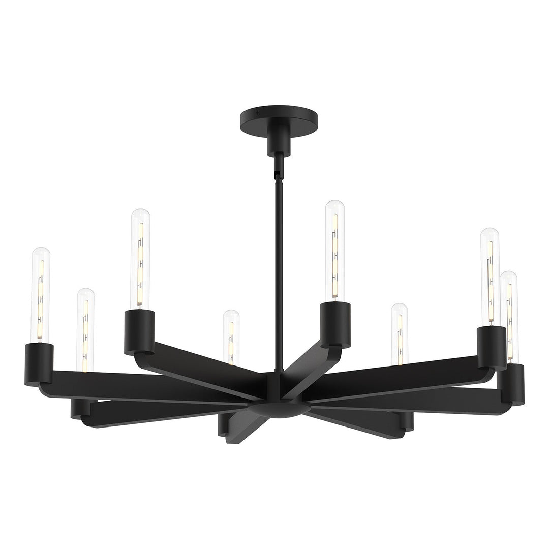 Alora Canada - CH607232MB - Eight Light Chandelier - Claire - Matte Black
