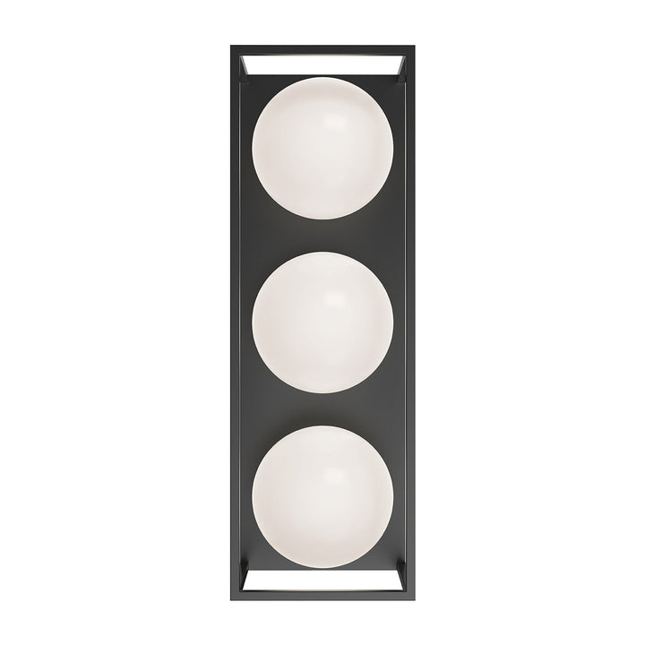 Alora Canada - EW519339BK - Three Light Outdoor Wall Lantern - Amelia - Black