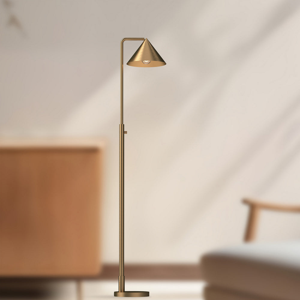 Alora Canada - FL485058BG - One Light Floor Lamp - Remy - Brushed Gold