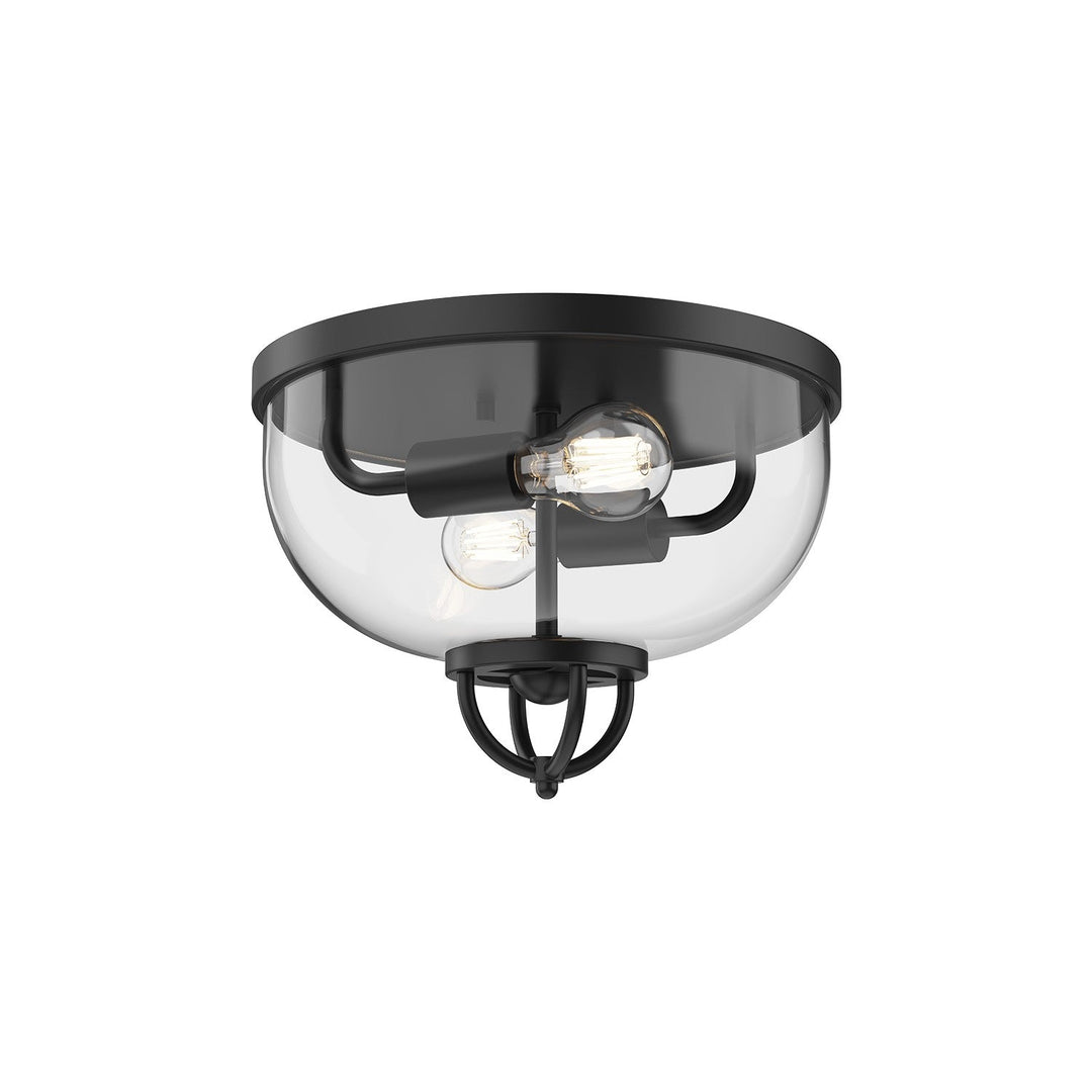 Alora Canada - FM461102MB - Two Light Flush Mount - Lancaster - Matte Black