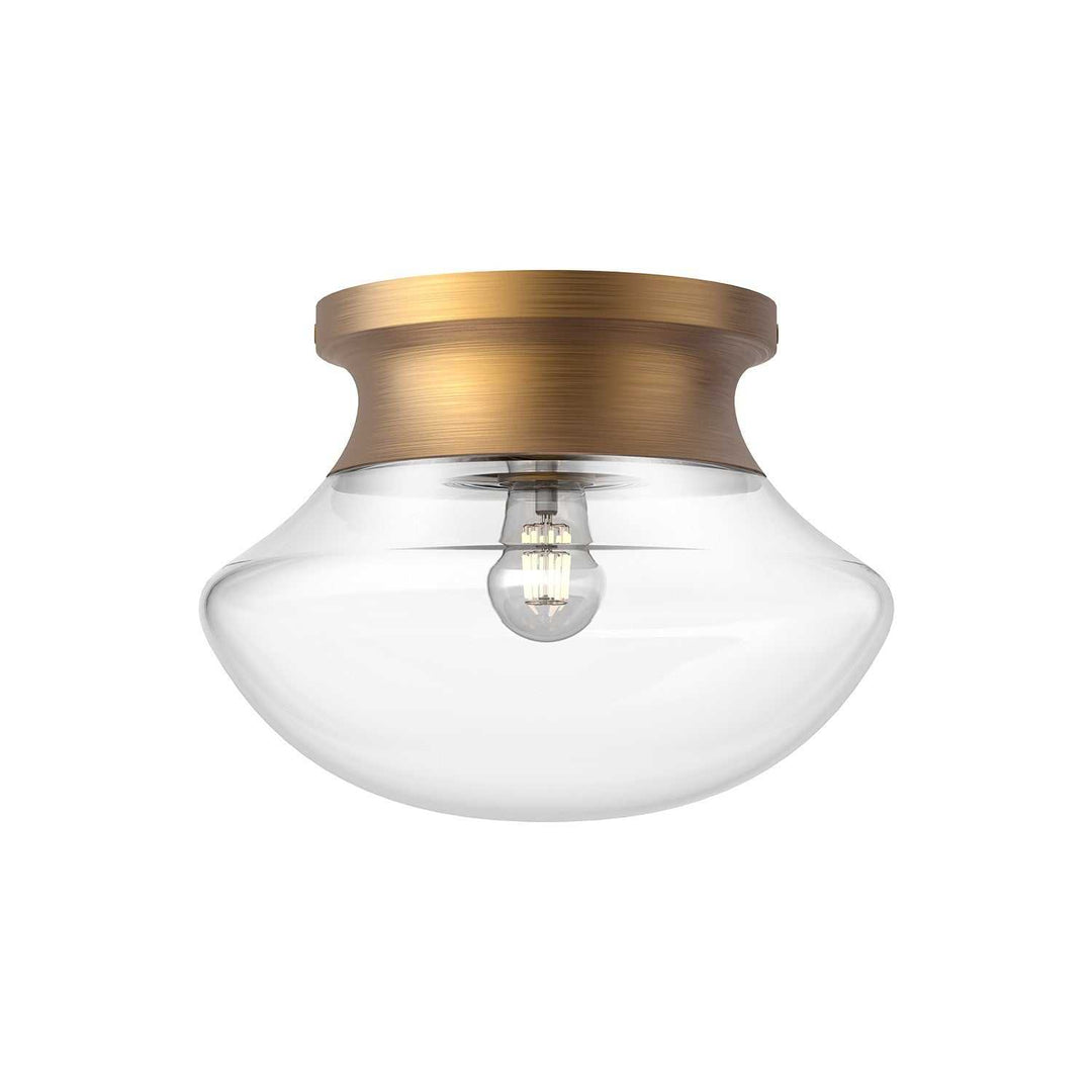 Alora Canada - FM464012AG - One Light Flush Mount - Marcel - Aged Gold