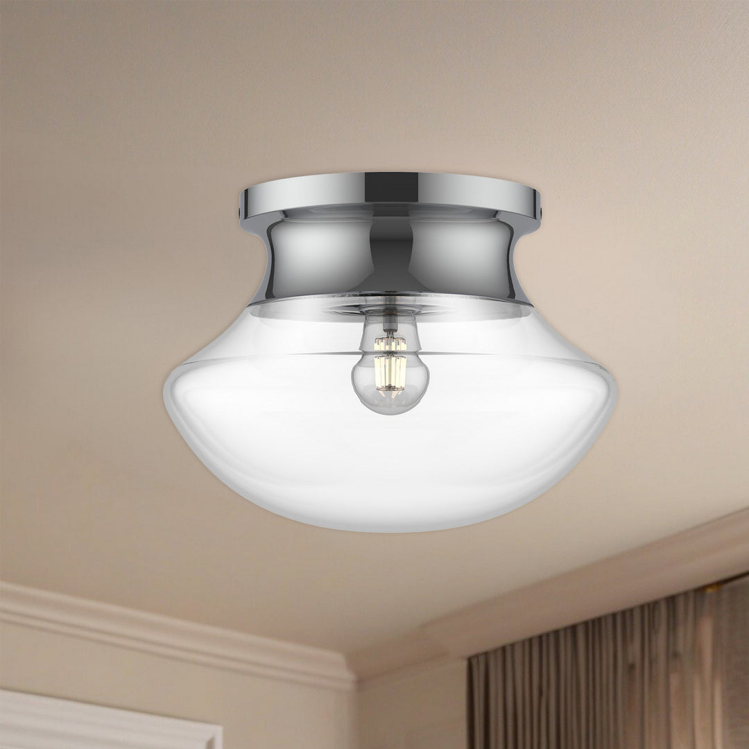 Alora Canada - FM464012CH - One Light Flush Mount - Marcel - Chrome