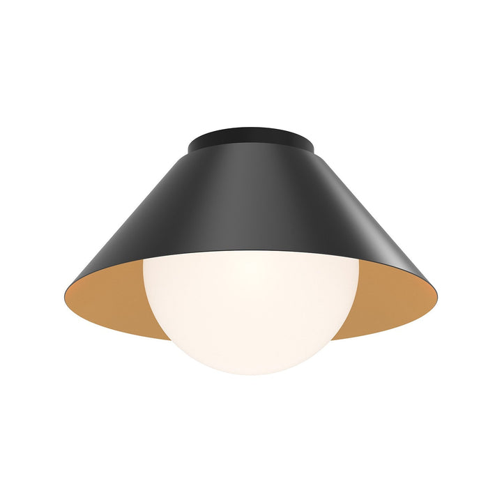 Alora Canada - FM485214MBOP - One Light Flush Mount - Remy - Matte Black/Opal Glass
