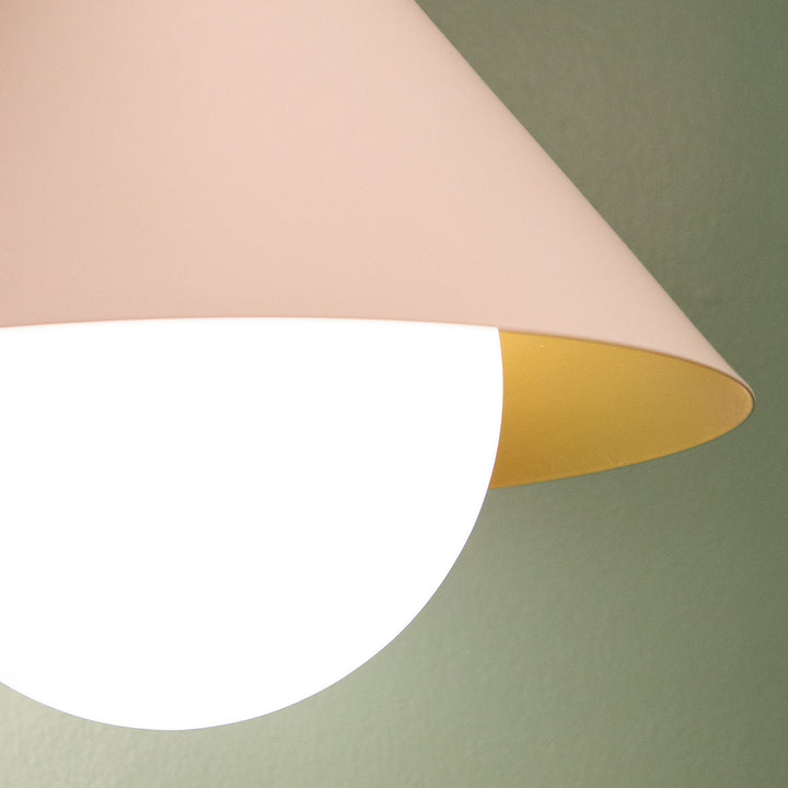 Alora Canada - FM485214WHOP - One Light Flush Mount - Remy - White/Opal Glass