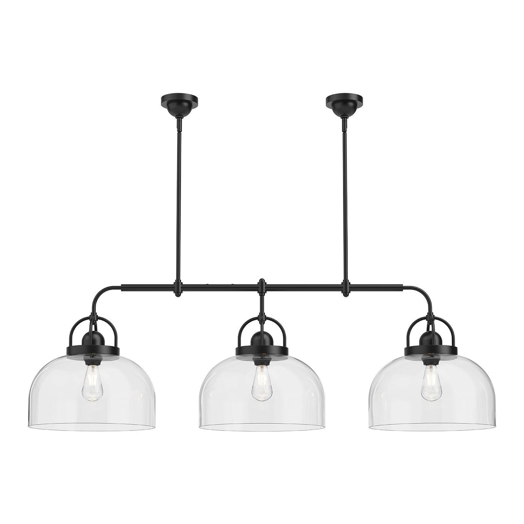Alora Canada - LP461155MB - Three Light Linear Pendant - Lancaster - Matte Black