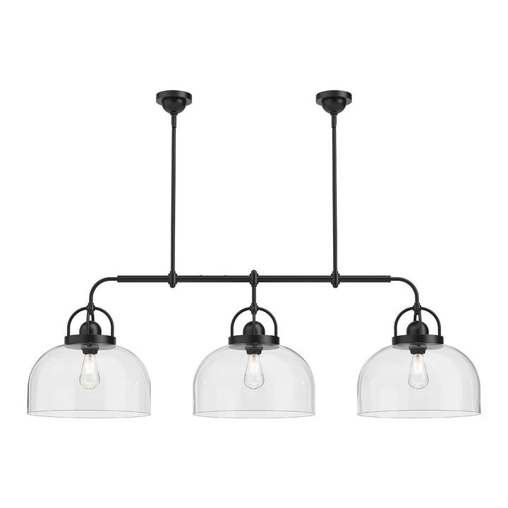 Alora Canada - LP461155MB - Three Light Linear Pendant - Lancaster - Matte Black