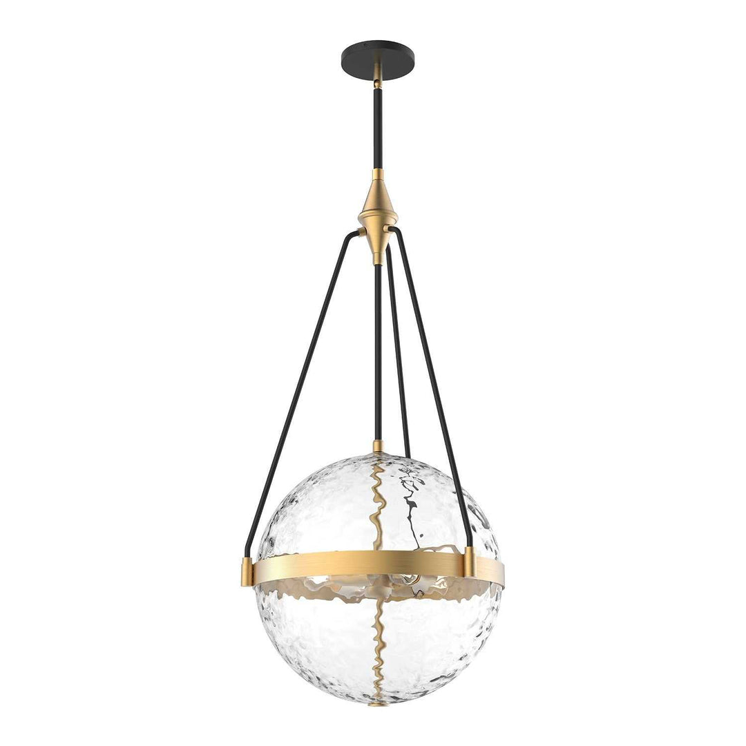 Alora Canada - PD406418BGWC - Four Light Pendant - Harmony - Brushed Gold/ Clear Water Glass