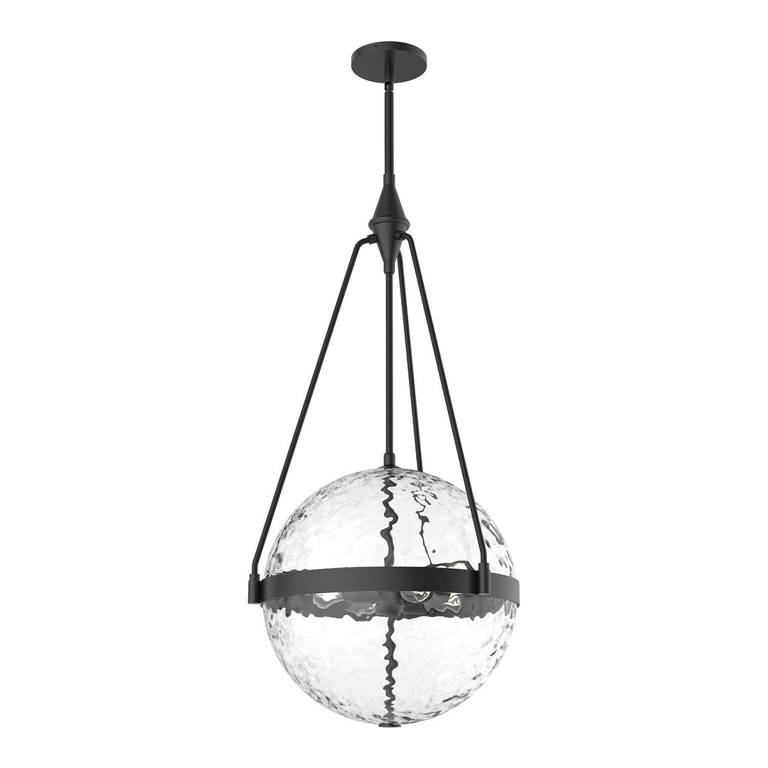 Alora Canada - PD406418MBWC - Four Light Pendant - Harmony - Matte Black/Clear Water Glass