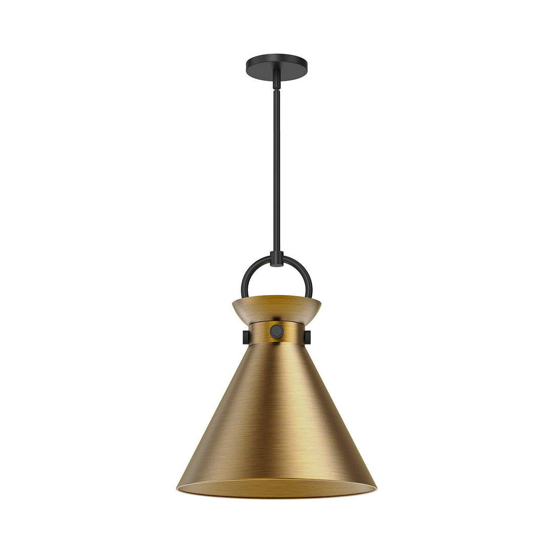 Alora Canada - PD412014MBAG - One Light Pendant - Emerson - Matte Black/Aged Gold