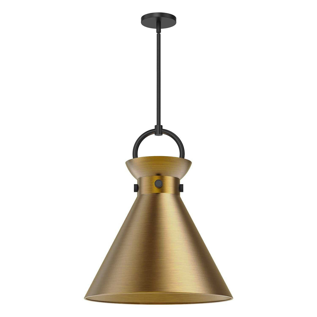 Alora Canada - PD412018MBAG - One Light Pendant - Emerson - Matte Black/Aged Gold