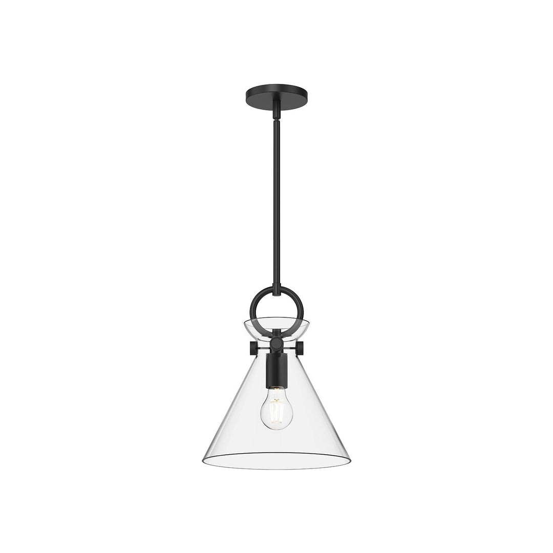 Alora Canada - PD412511MBCL - One Light Pendant - Emerson - Matte Black/Clear Glass