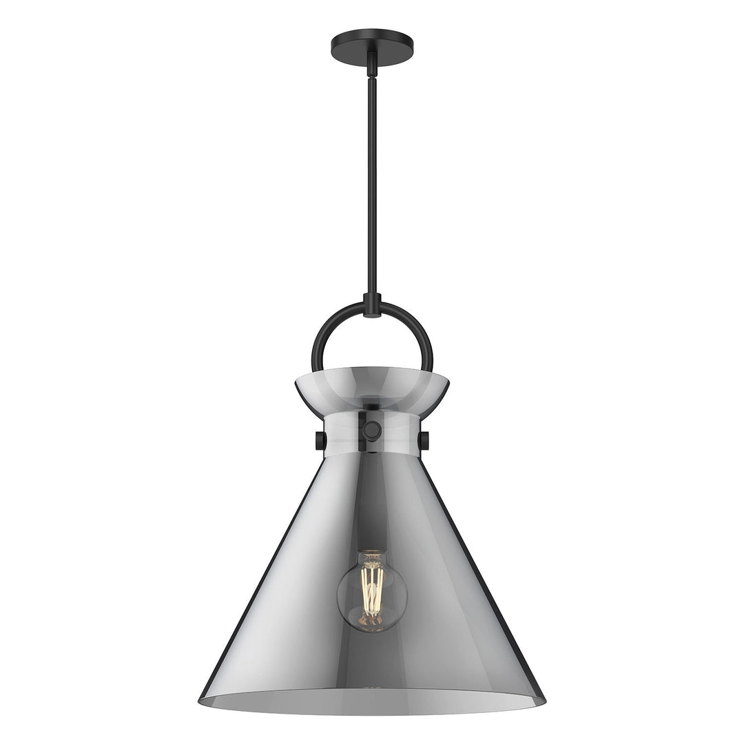 Alora Canada - PD412518MBSM - One Light Pendant - Emerson - Matte Black/Smoked Glass