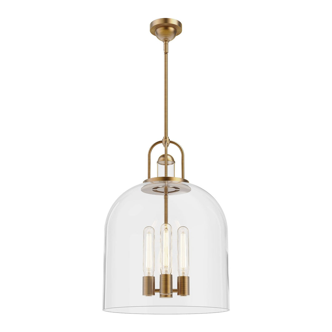Alora Canada - PD461104AG - Four Light Pendant - Lancaster - Aged Gold