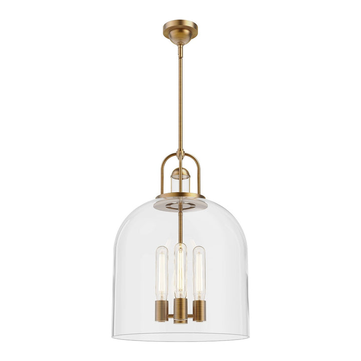 Alora Canada - PD461104AG - Four Light Pendant - Lancaster - Aged Gold