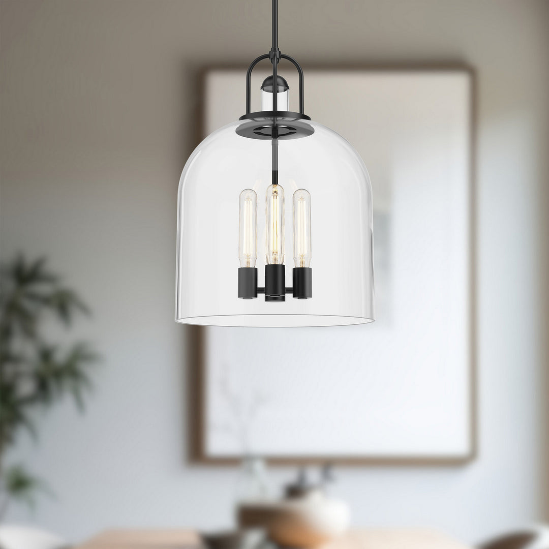 Alora Canada - PD461104MB - Four Light Pendant - Lancaster - Matte Black