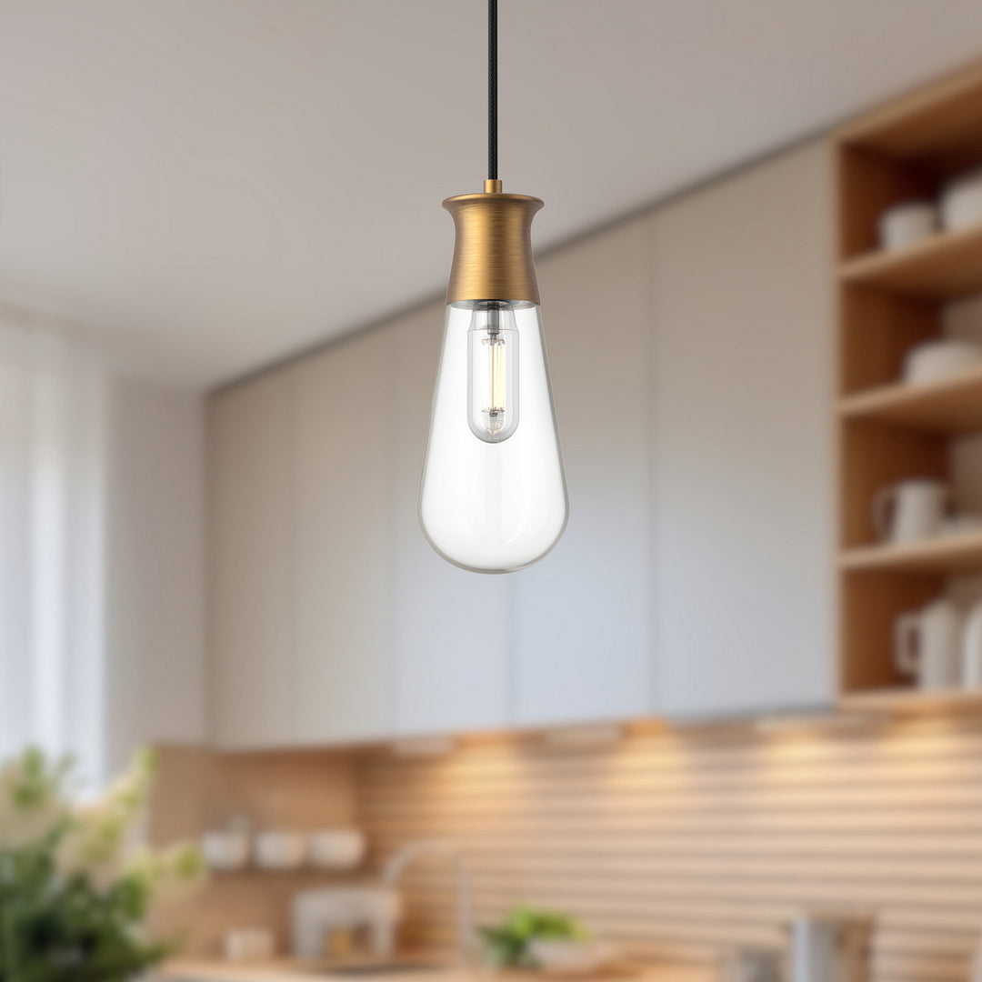 Alora Canada - PD464001AG - One Light Pendant - Marcel - Aged Gold