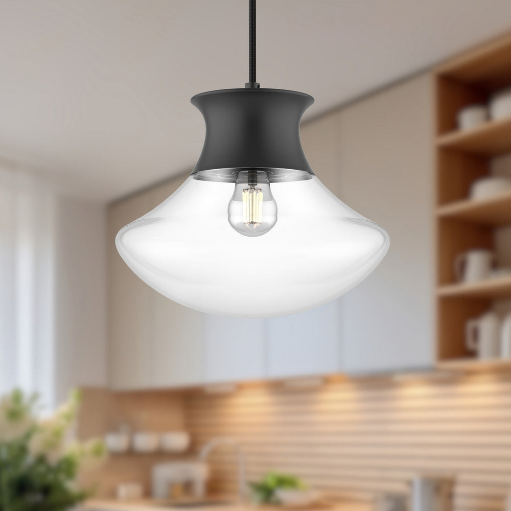 Alora Canada - PD464012MB - One Light Pendant - Marcel - Matte Black