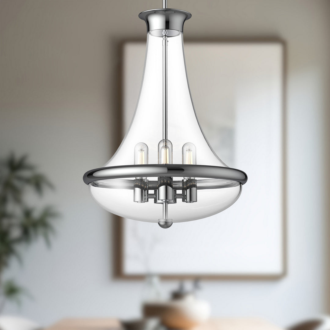 Alora Canada - PD464018CH - Four Light Pendant - Marcel - Chrome