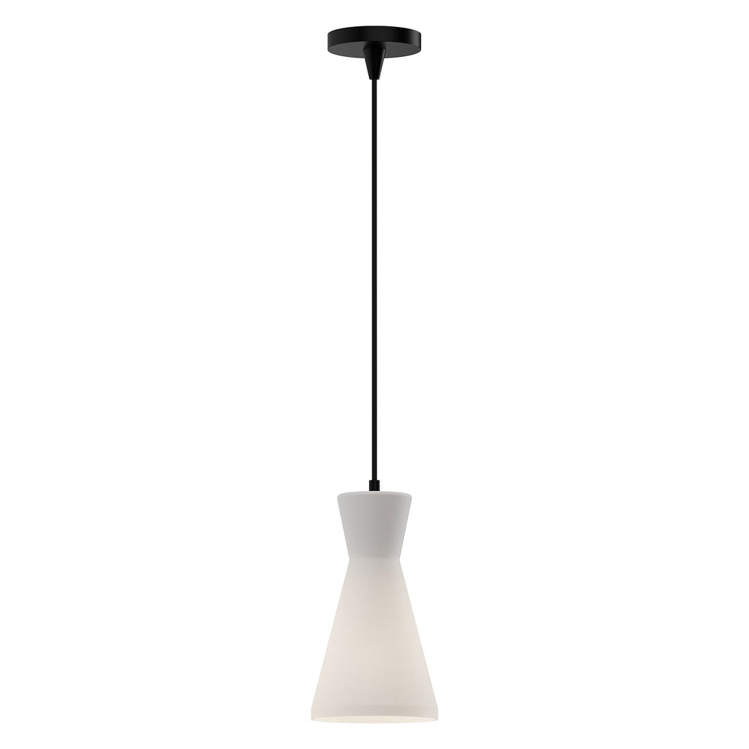 Alora Canada - PD473706MBOP - One Light Pendant - Betty - Matte Black/Opal Glass