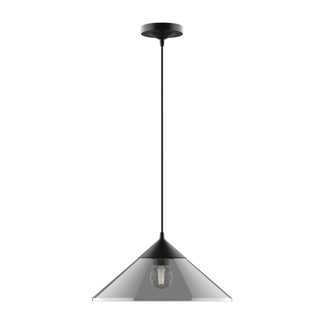 Alora Canada - PD521015MBSM - One Light Pendant - Mauer - Matte Black/Smoked