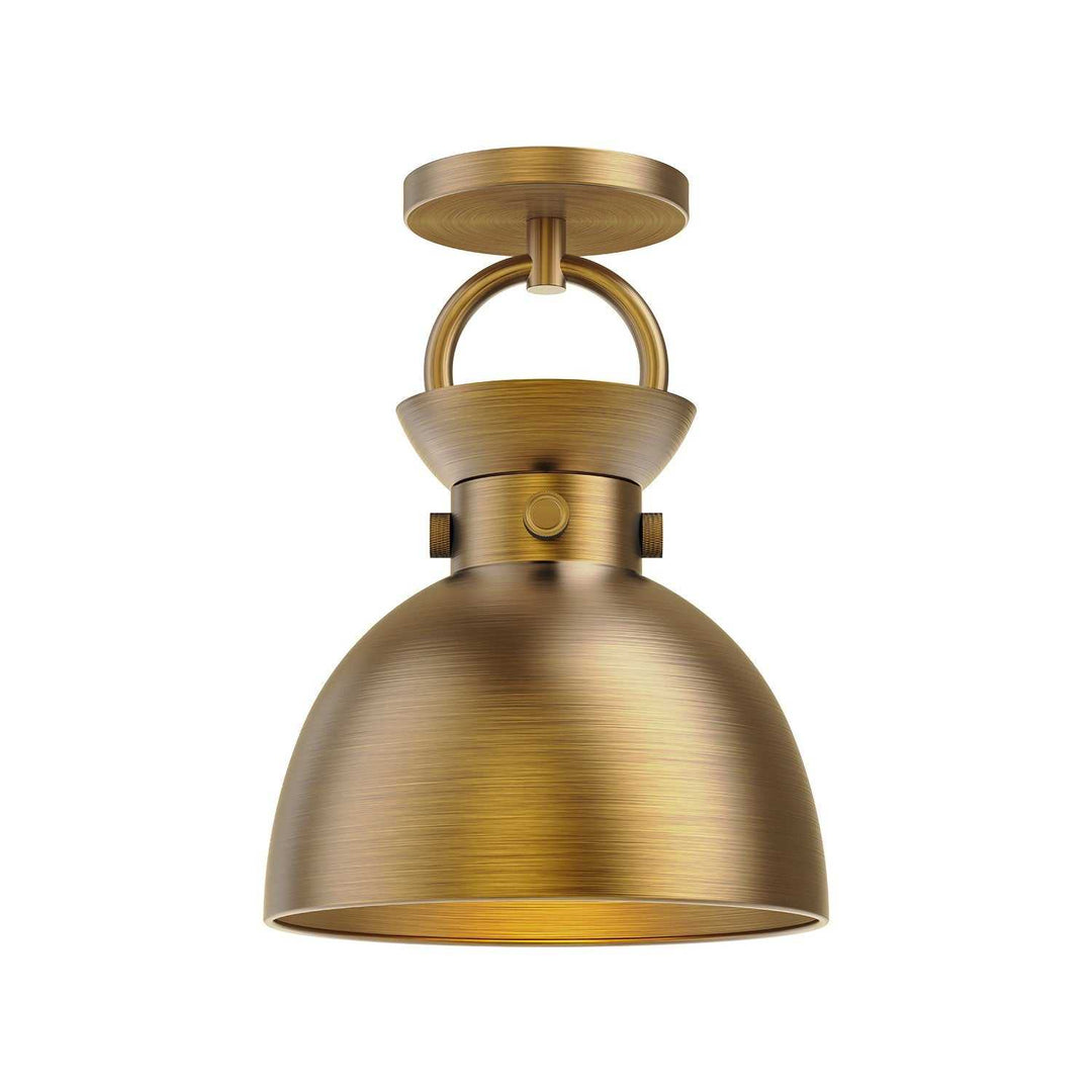 Alora Canada - SF411309AG - One Light Semi-Flush Mount - Waldo - Aged Gold