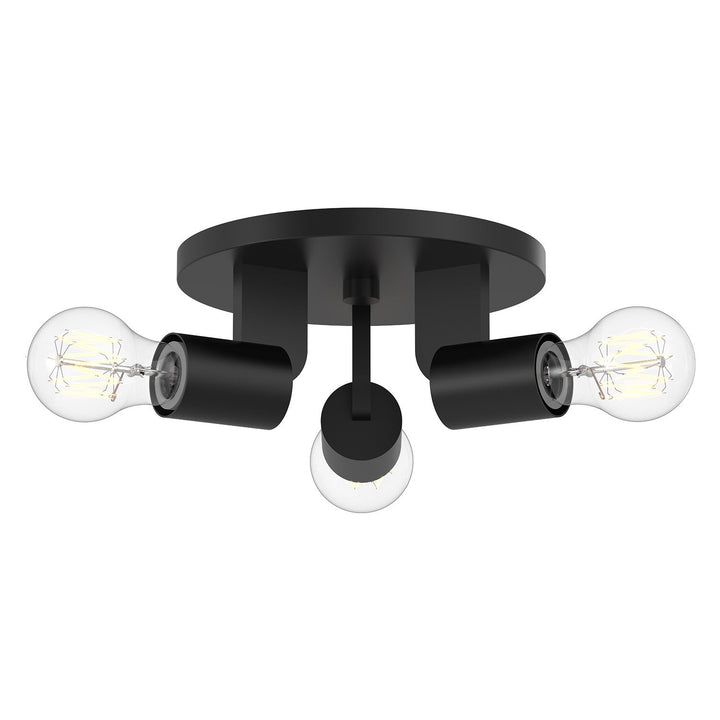 Alora Canada - SF607003MB - Three Light Semi-Flush Mount - Claire - Matte Black