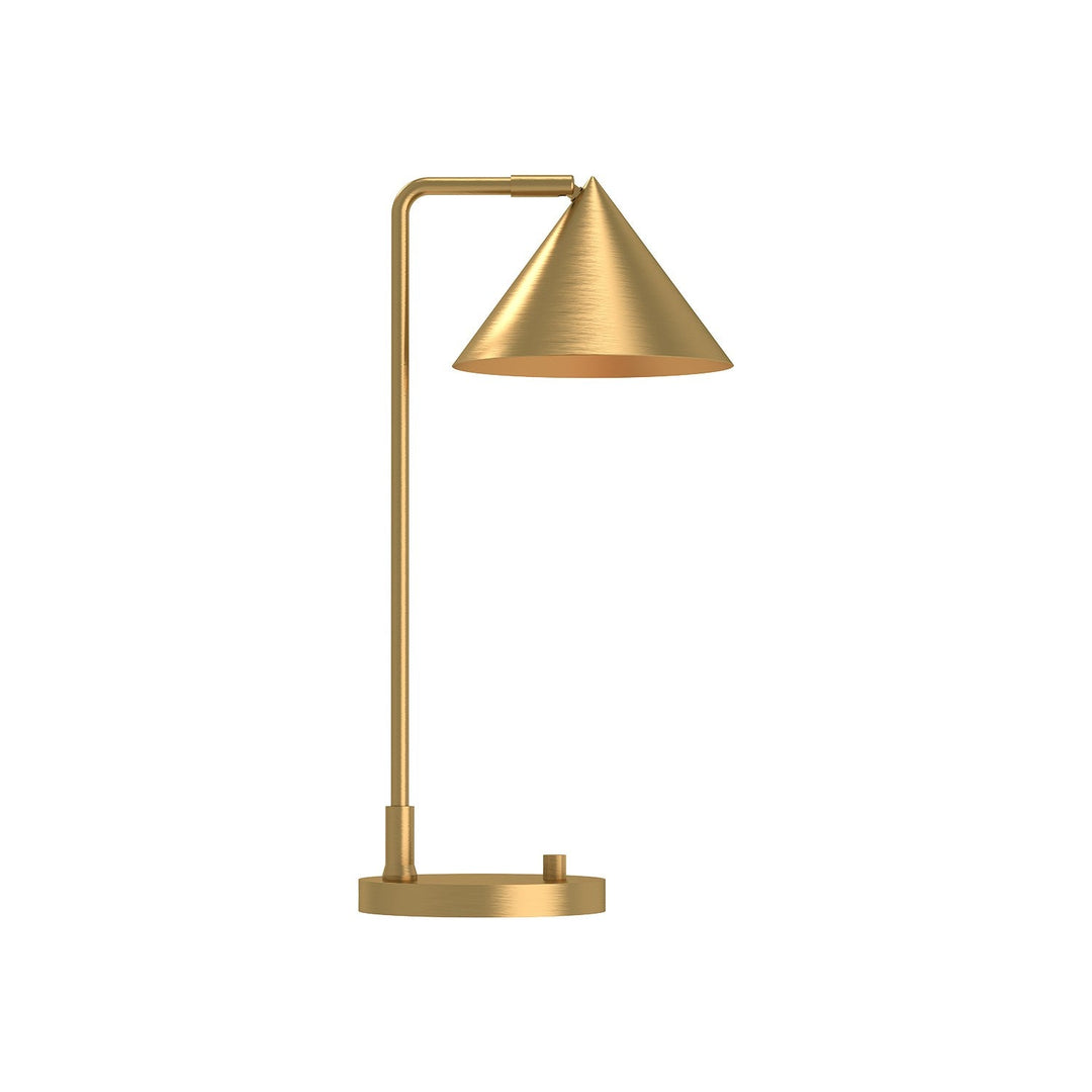 Remy One Light Table Lamp in Brushed Gold Alora Canada
