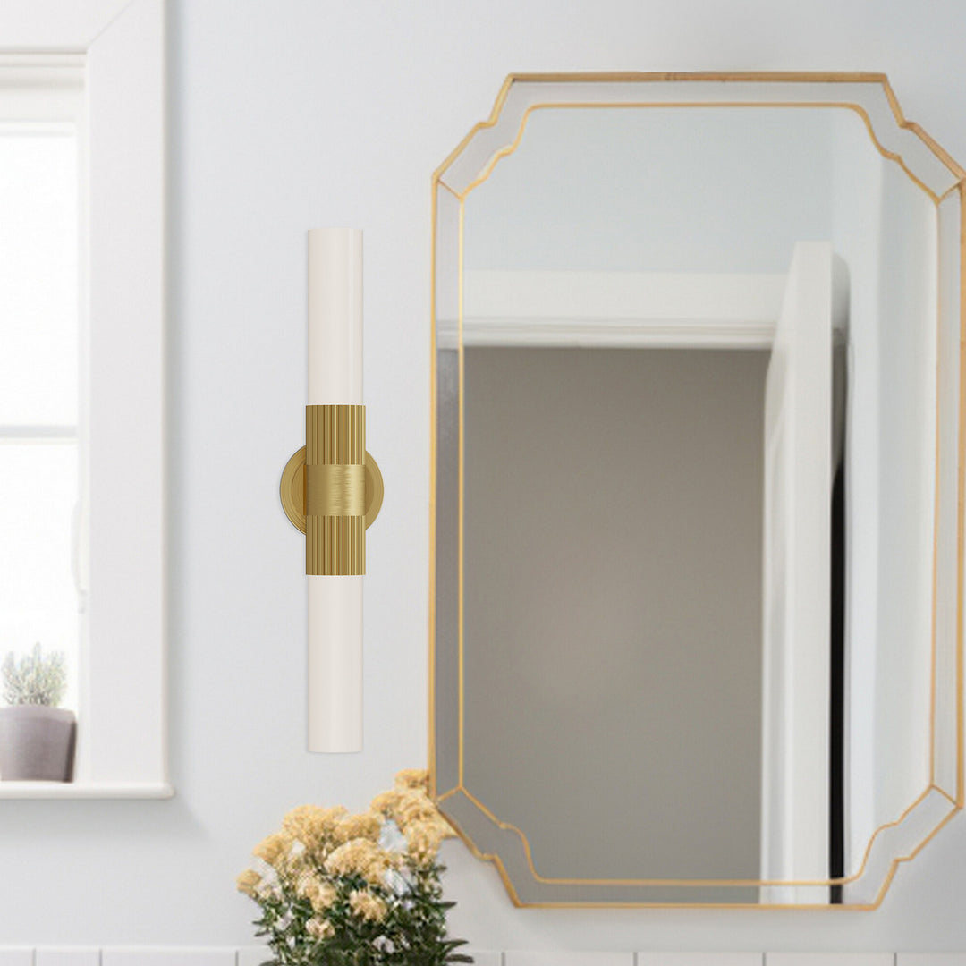 Alora Canada - VL416102BG - Two Light Vanity - Rue - Brushed Gold
