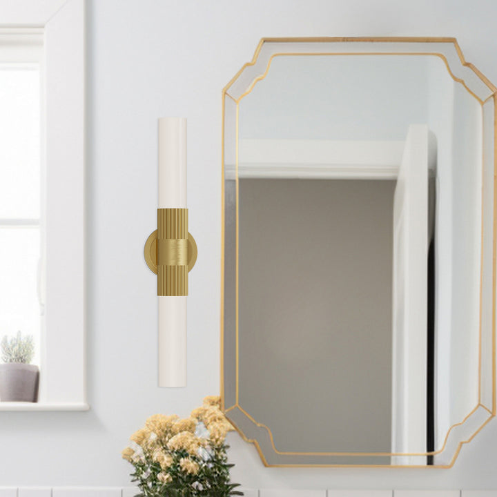 Alora Canada - VL416102BG - Two Light Vanity - Rue - Brushed Gold