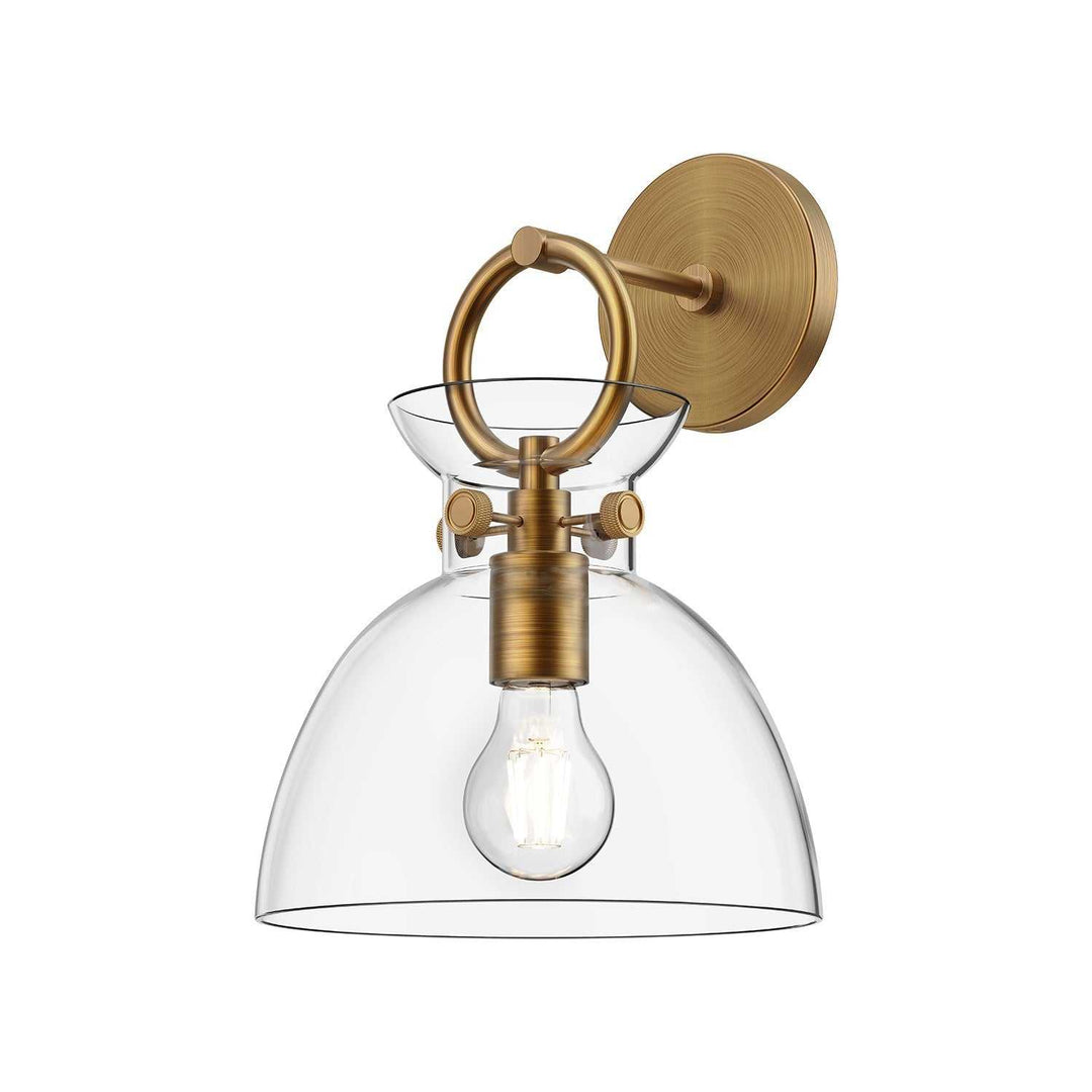Waldo One Light Wall Sconce in Aged Gold/Clear Alora Canada