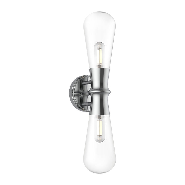 Alora Canada - WV464002CH - Two Light Wall Sconce - Marcel - Chrome