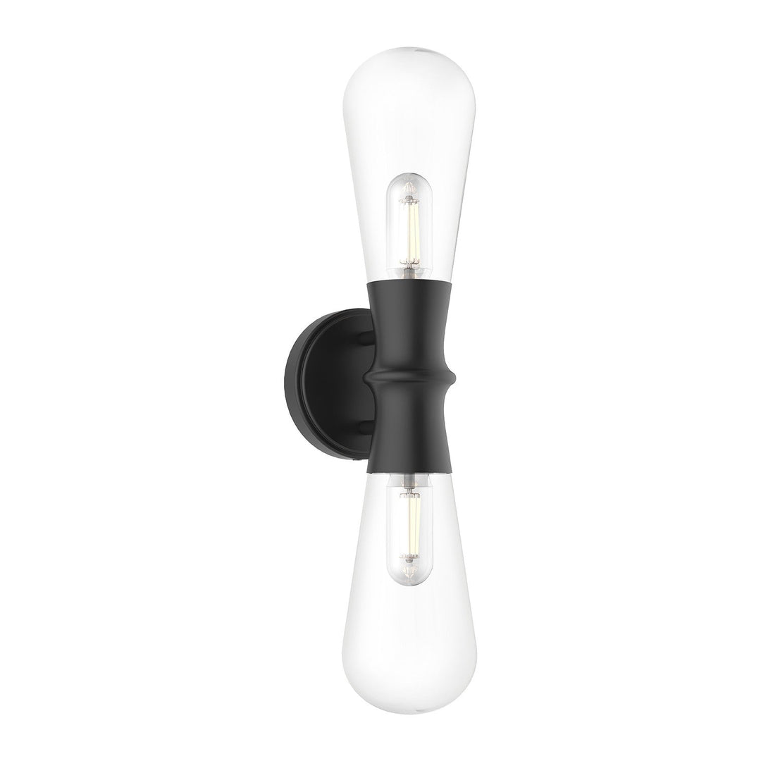 Marcel Two Light Wall Sconce in Matte Black Alora Canada