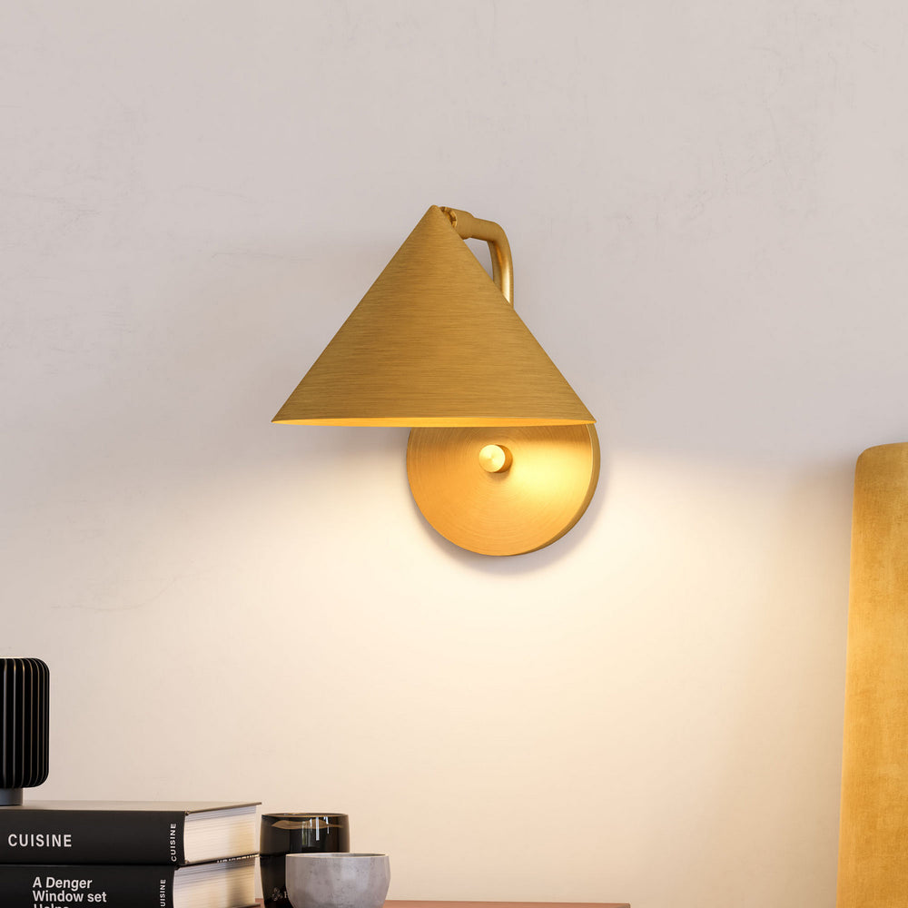 Alora Canada - WV485007BG - One Light Wall Sconce - Remy - Brushed Gold